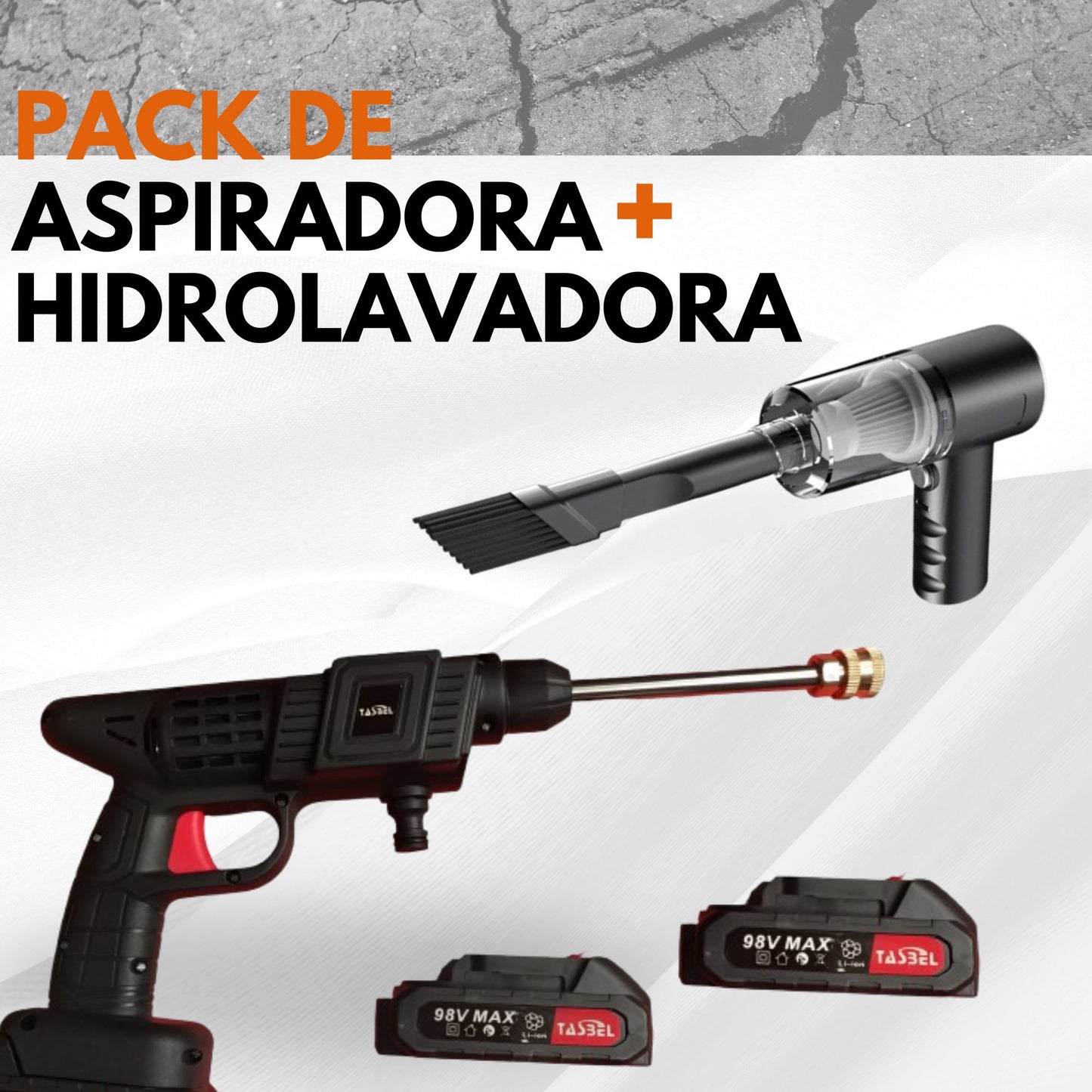 AutoClean Power Duo™ Pack Hidrolavadora + Aspiradora