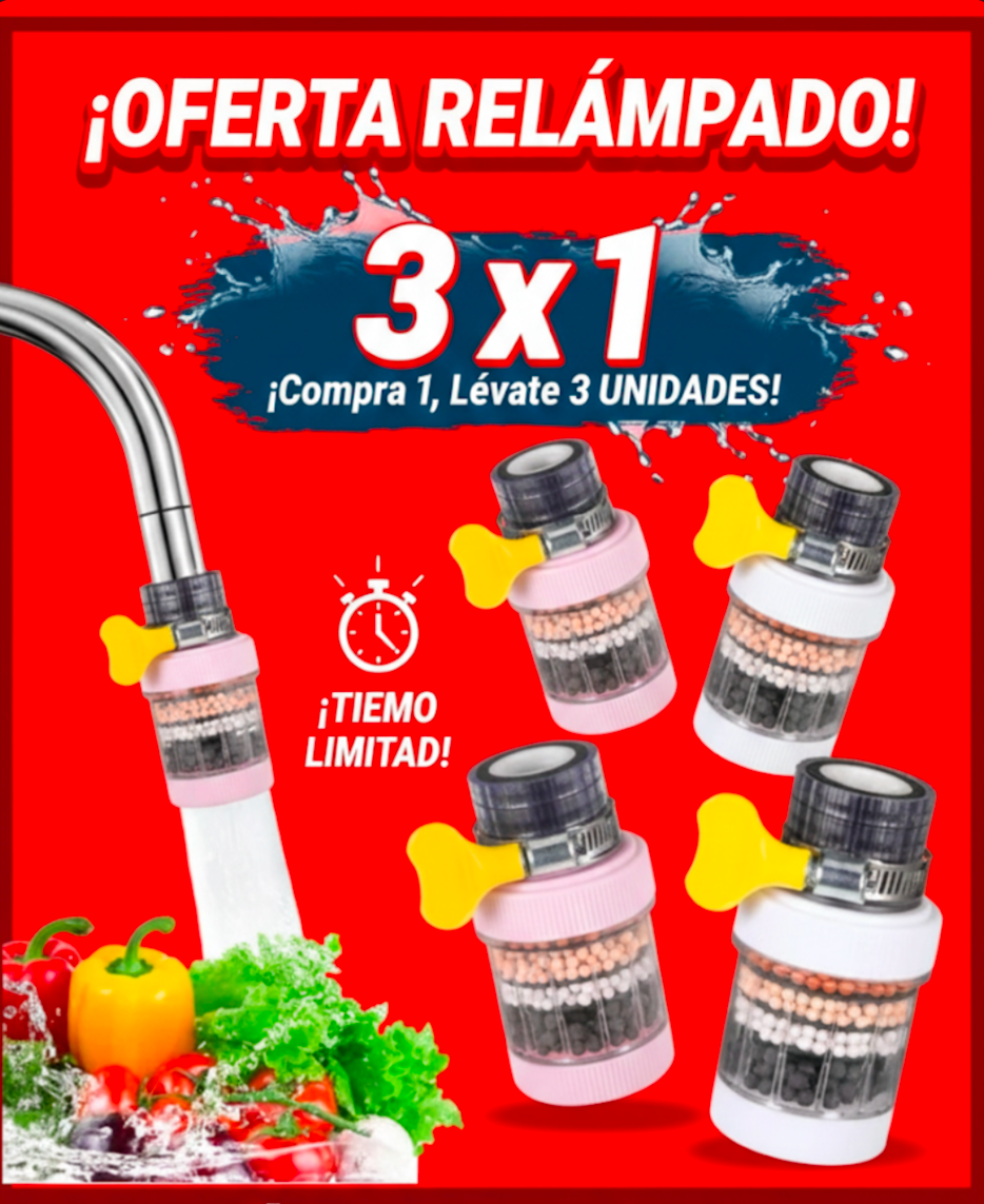 AquaVital™ Filtro de Agua Oferta compra 1 y lleva 3